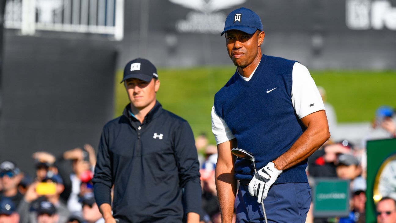 Tiger is not playing in the PGA;  An injured Spieth entered